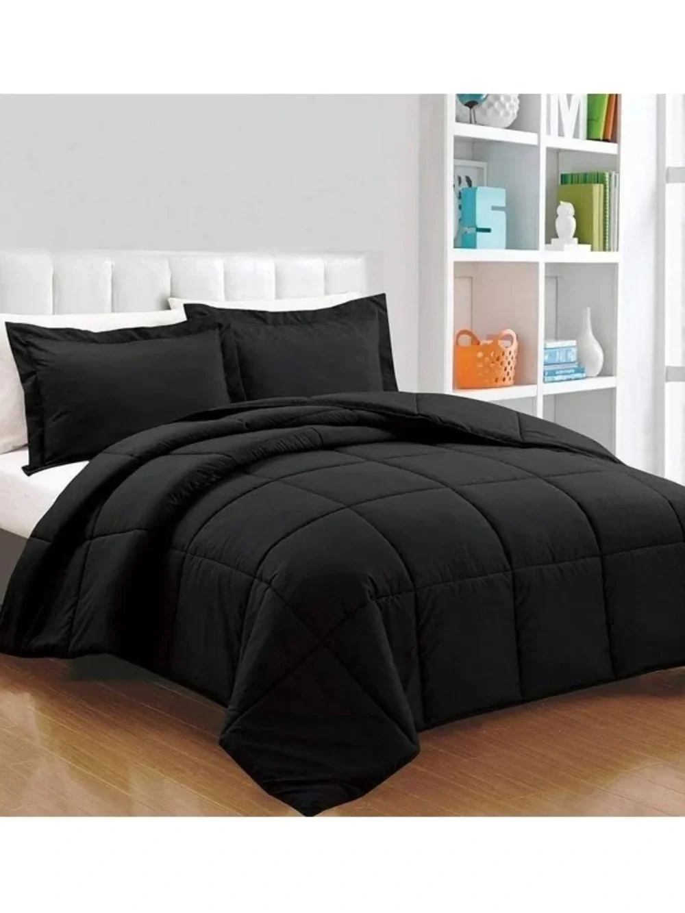 Black Twin 2 piece Comforter Set